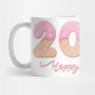 Happy New Year 2023 Ice Cream Alphabet Mug